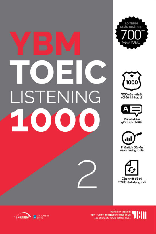 YBM Toeic Listening 1000 - vol 2 cover